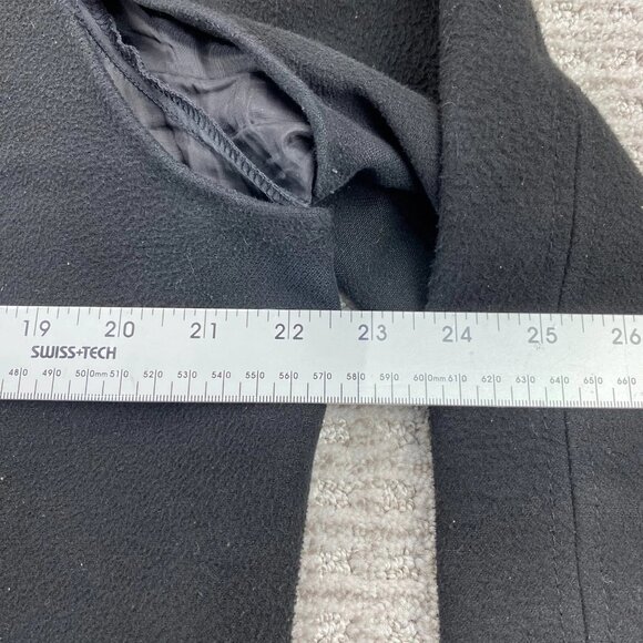 Tommy Hilfiger Long Trench Coat Jacket Women Size 14 Hooded - STITCHING DEFECT - Picture 11 of 12